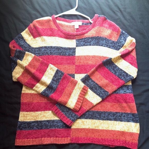 Women’s Christopher&Banks Striped Knit Sweater M - Picture 5 of 7